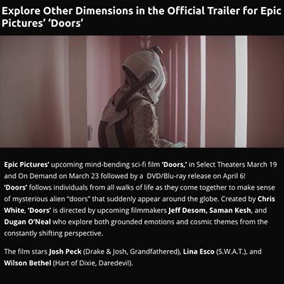 Explore Other Dimensions in the Official Trailer for Epic Pictures’ ‘Doors’